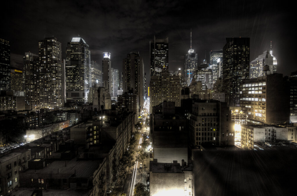 new york city at night hdr 1